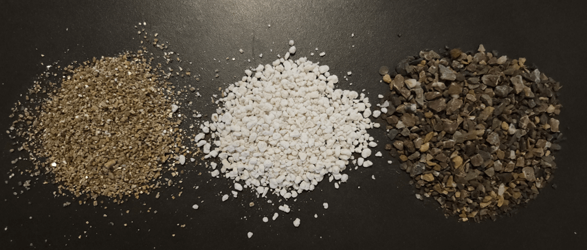 Grit vs Perliet vs Vermiculiet